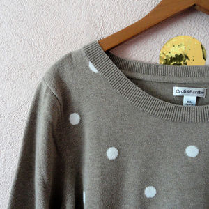 *~Croft & Barrow Cute Polka Dot Sweater~*